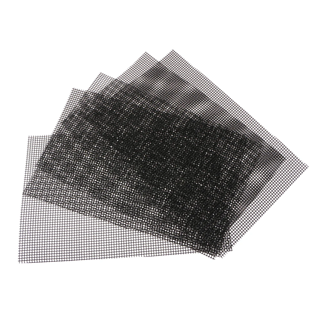 

5 Pcs Flower Pot Hole Mesh Pad Bottom Grid Mat Drainage Netting for Bonsai, 30 x 20 cm