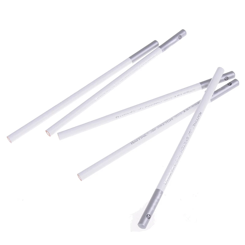 2pcs Art Soft Drawing Pencils Standard Brown White Professional Sketching Painting Pencils For Artist Art School Supplies