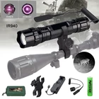 Масштабируемый фокус IR940nm светодиодный ИК-фонарик с инфракрасным излучением лампа ночного видения фонарик прицел крепление дистанционный переключатель 18650