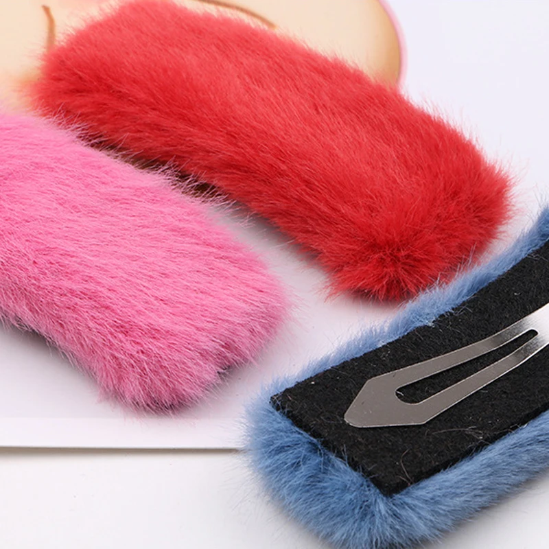 

Furry Soft Hair accessory Hairpins Hair Clips Barrettes For Girls