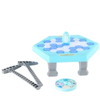 ice breaking penguin knock ice cube board games toy children educational toys large double battle juegos de mesa table game