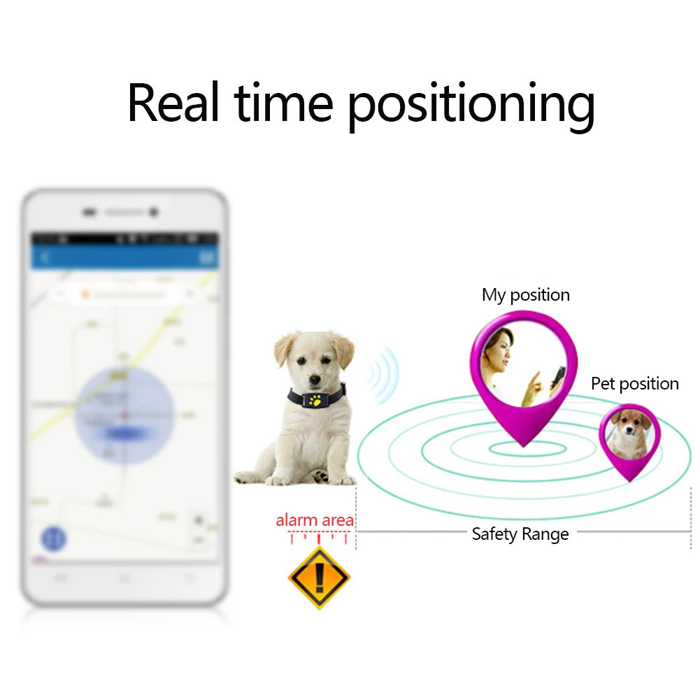 

Dog GPS Tracker IP67 Waterproof Pet Collar GSM AGPS Wifi LBS Mini Light GPS Tracker For Pets Dogs Cats Tracking Locator FREE APP