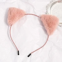 1PC Womens Headband Korean Plush Cat Ear Head Buckle Cute Makeup Mask Hairpin Girl Cute Headwear Hot Style