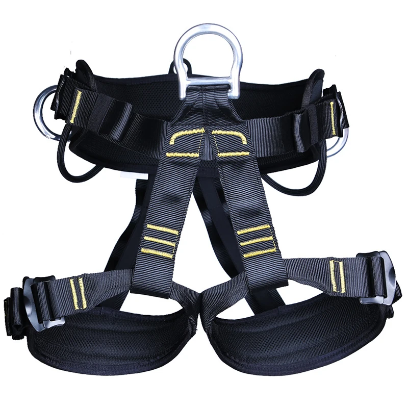 Открытый альпинистский спуск внешняя воздушная работа ремень безопасности