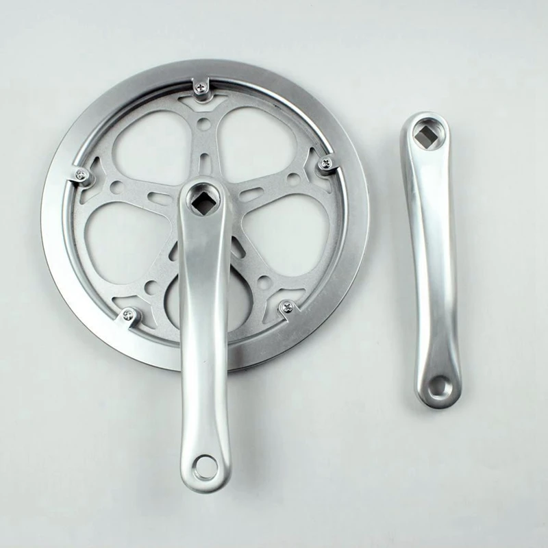 Folding Bike Crankset 52T Square Hole 170mm CNC Bicycle Crank Set Sprocket |