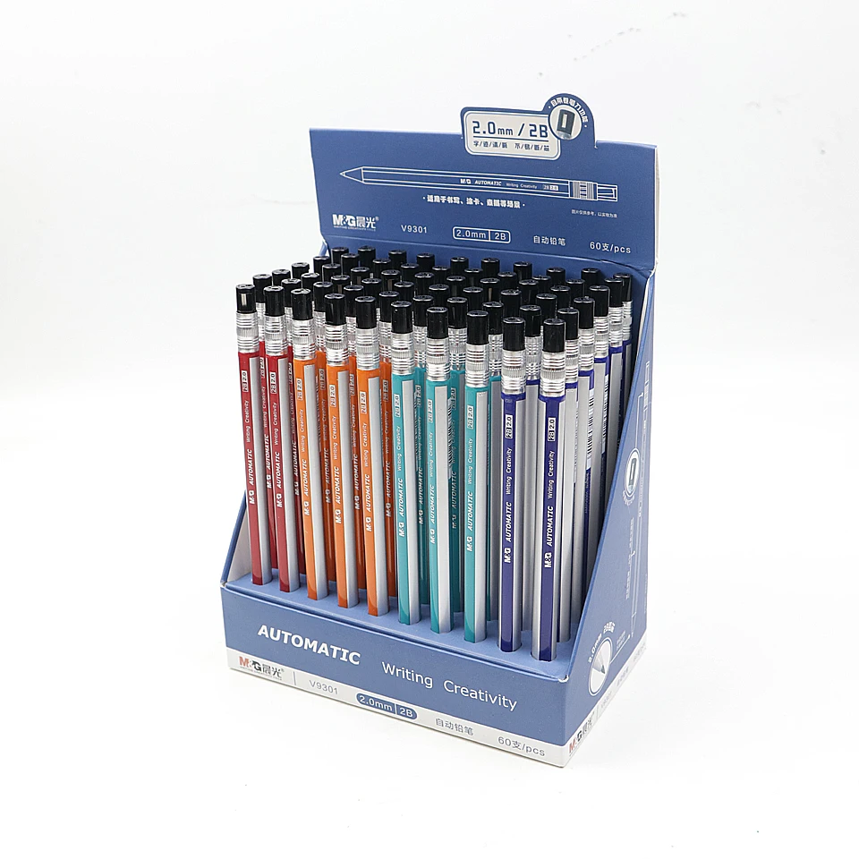 Карандаш автоматический механический 2 0 мм милый пластиковый в горошек для детей