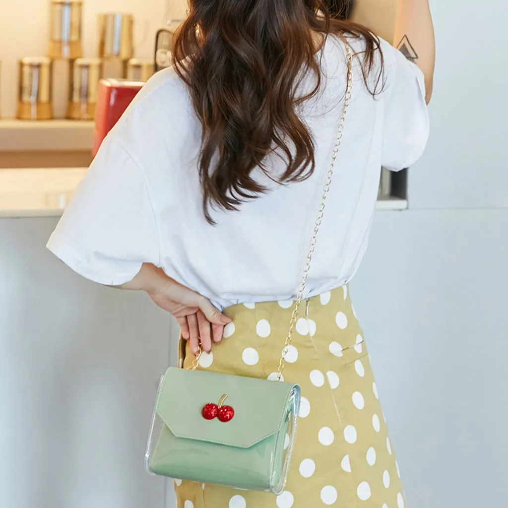 Милые женские сумки через плечо из ПВХ женская летняя мини Желейная сумка милая