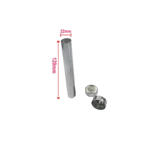 100 шт. стоматологических лабораторных алюминиевых картриджей с крышками для гибких акриловых инъекционных работ на Removabla протез Спецификация 22 мм * 120 мм