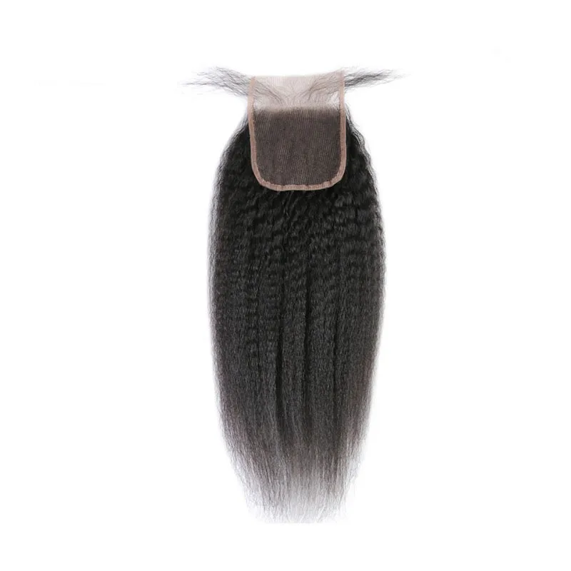 Addbeauty Human Hair Closure Kinky Straight 5x5 Remy Lace For Black Women Brazilian 10-20 Inches | Шиньоны и парики