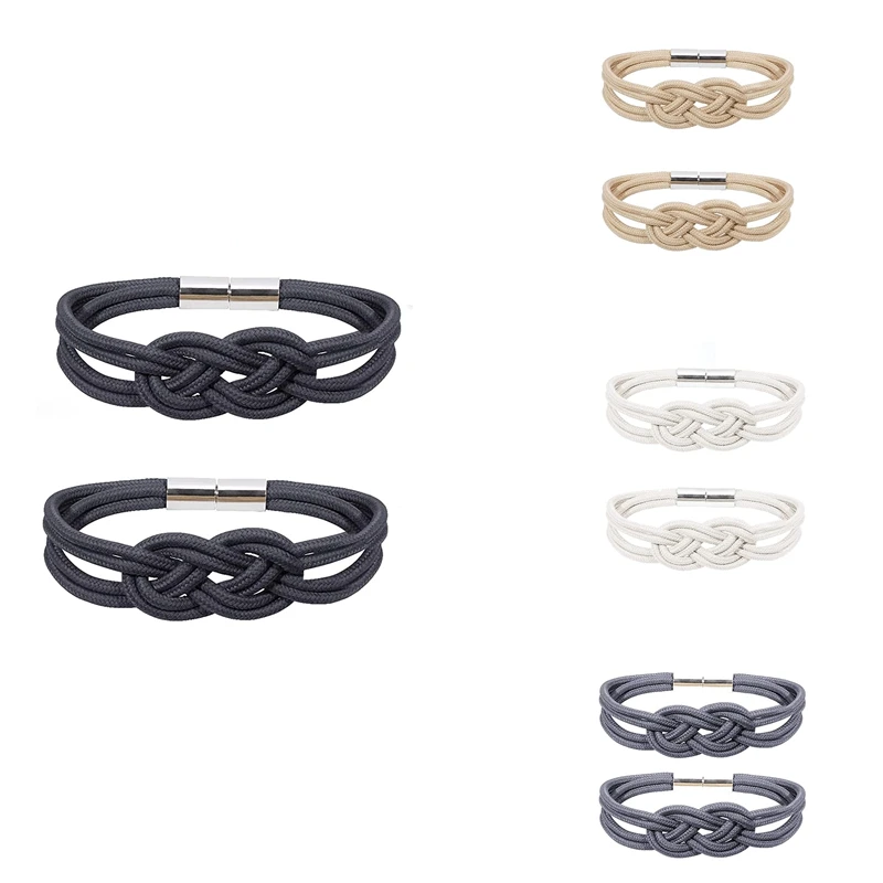 

2Pcs Magnetic Curtain Tiebacks,European Style Drape Tie Backs,Magnetic Window Curtain Rope Holdbacks Holder