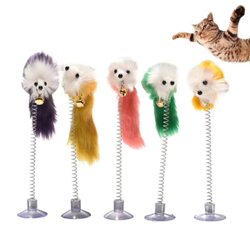 Пластиковые кошачьи игрушки перо смешная кошка искусственная мышь товары для