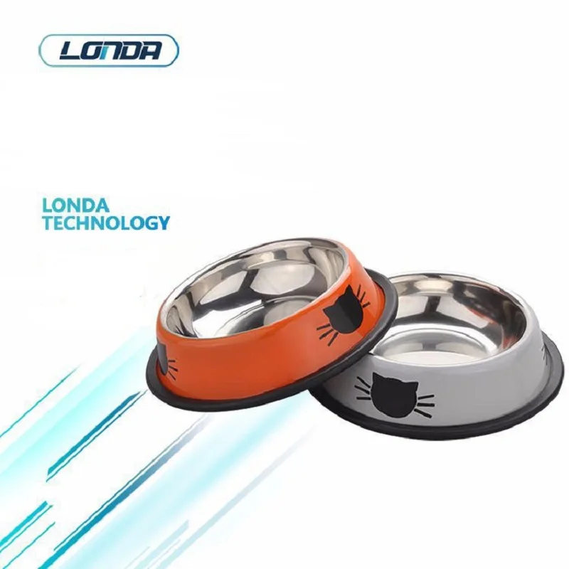 LONDA new Шар любимчика нержавеющая сталь кошка миска для домашних животных еды