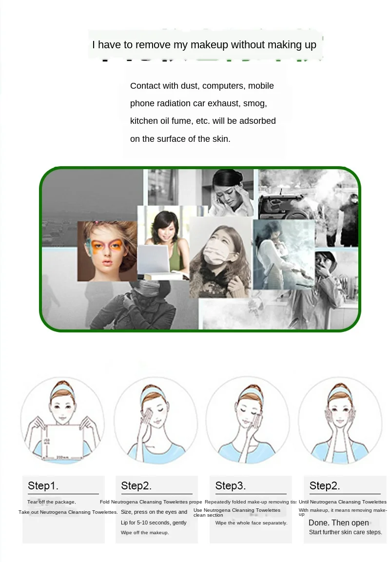 

32 Pieces of Disposable Disposable Makeup Removal Wipes Aloe Wipes Mild Formula Clean Makeup Removal