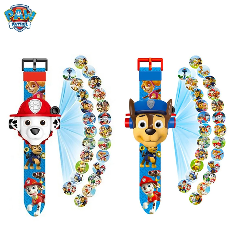 Часы с мультяшной фигуркой Щенячий патруль модель большой головой электронные