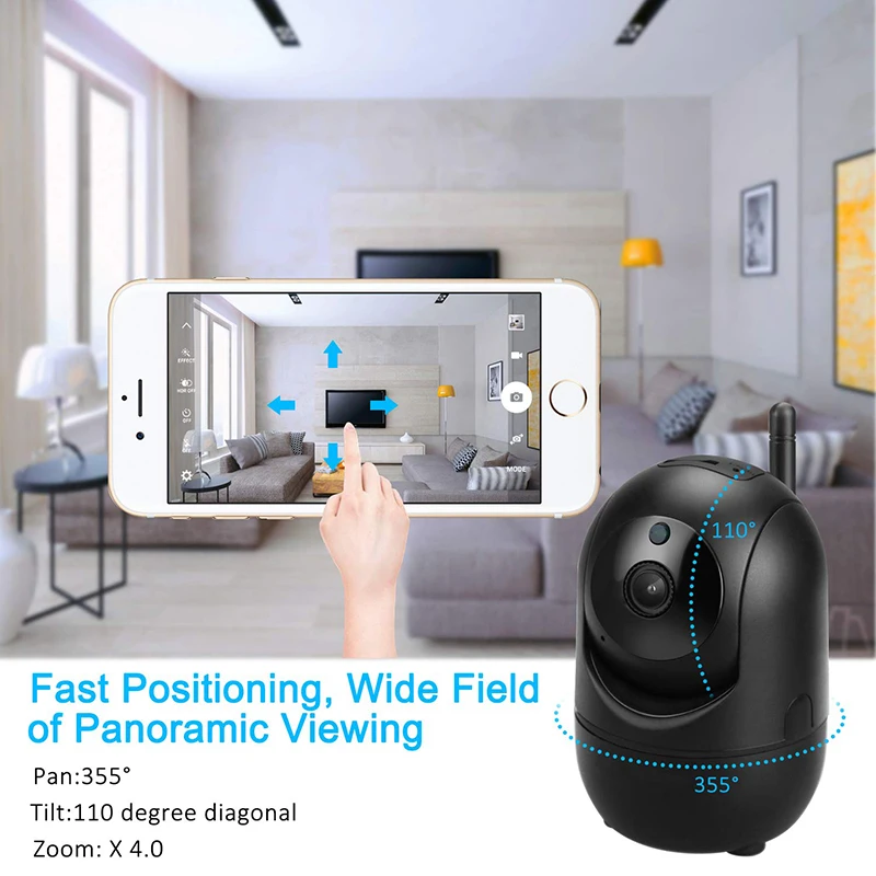 Камера видеонаблюдения с Wi Fi 1080P HD беспроводная|Камеры видеонаблюдения| |