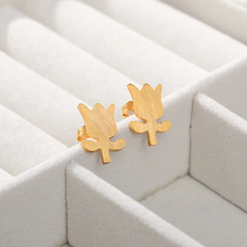 Минималистичные серьги в виде роз модное ювелирное изделие рождественские из