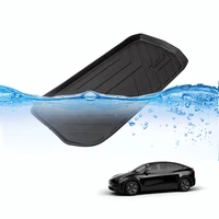 tesla model y accessories car front mats for model y non slip all weather floor mat cargo front box protective pads model y 2020