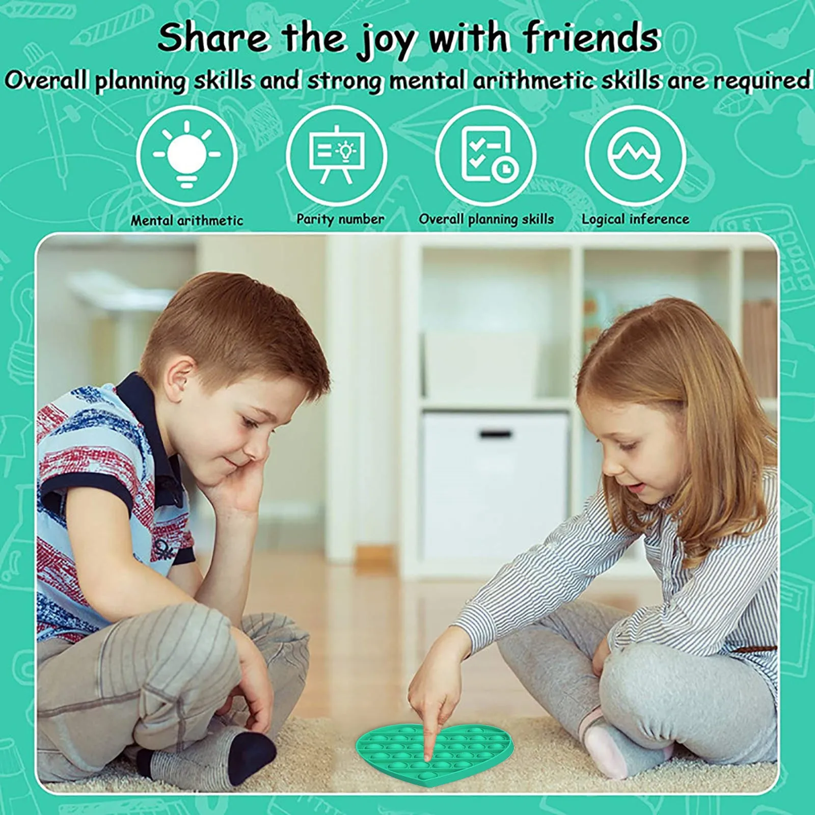 

Love Push Bubble Sensory Toy Autism Special Needs Stress Reliever Multifunction Antistress Toys Jouet Pour Autiste