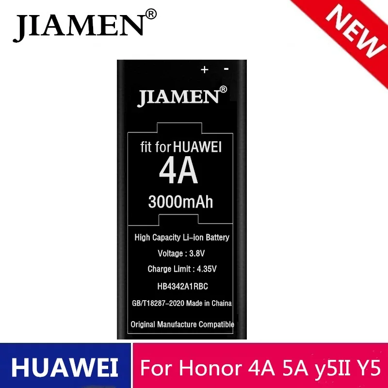 Оригинальный сменный аккумулятор для Huawei Y5II Y5 II Ascend 5 + Y6 Honor 4A SCL-TL00 5A LYO-L21 3000 мАч