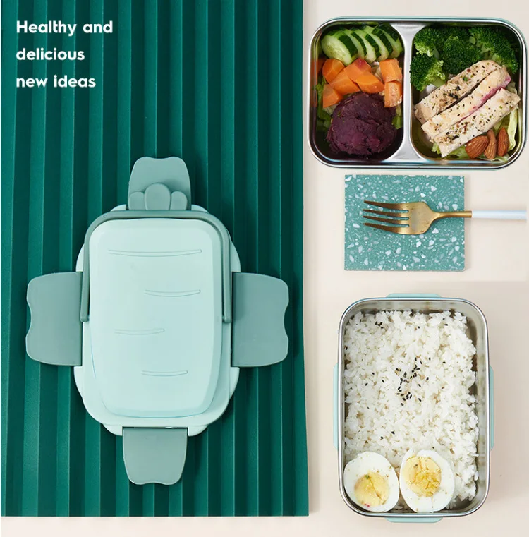 

HPDEAR Bento Box, Bento Lunch Box in 3 Colors - 2 Compartments, 16.9-27.0oz, Bento Box for Adults / Kids.