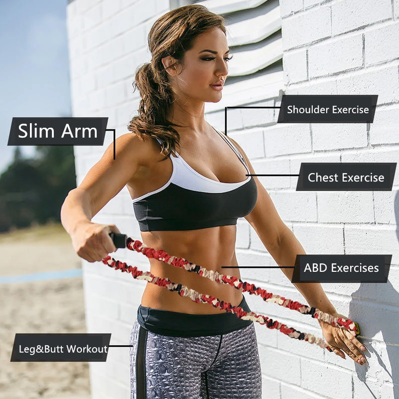 Эспандер Камуфляжный эластичный для занятий йогой и фитнесом 8 слов|Эспандеры| |