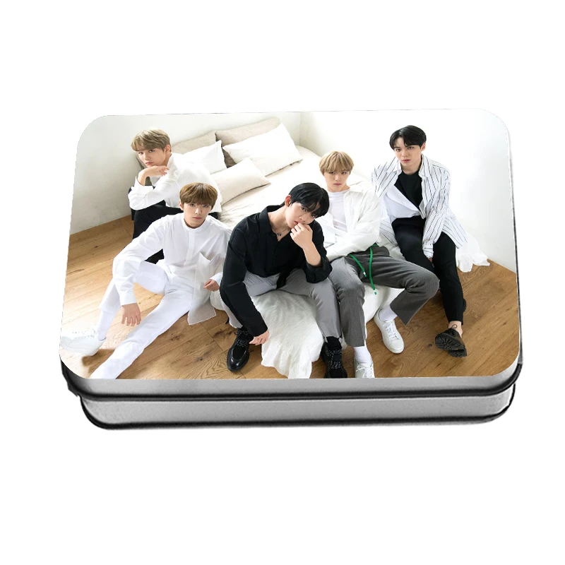 Kpop CIX первый альбом фотография Поляроида Lomo карты Fans CIX вентиляторы подарки металлический ящик 40 шт./кор. Прямая
