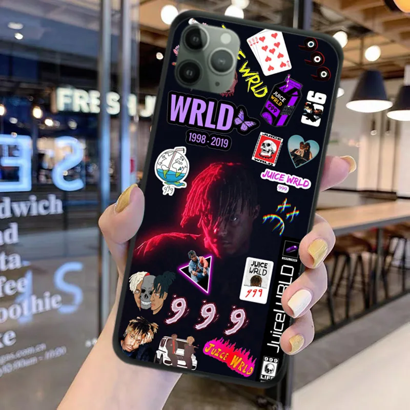 

Rap Juice Wrld And Hip Hop Band Singer Soft Silicone Phone Cover Case For iPhone 6 6s 7 8Plus SE2020 XS XR MAX 11 12 12Pro MAX