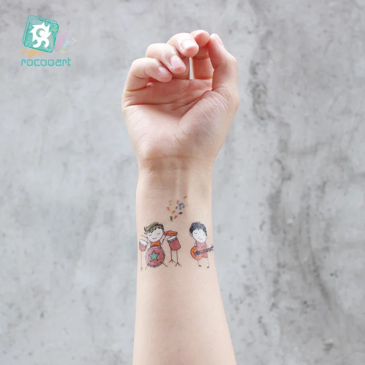 4 шт мультфильм Русалочка детская временная татуировка стикер аксессуары для