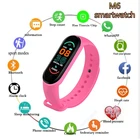 Светодиодные наручные часы для фитнеса с цветным экраном, умный спортивный браслет, трекер активности и бега, пульсометр для женщин, мужские цифровые часы