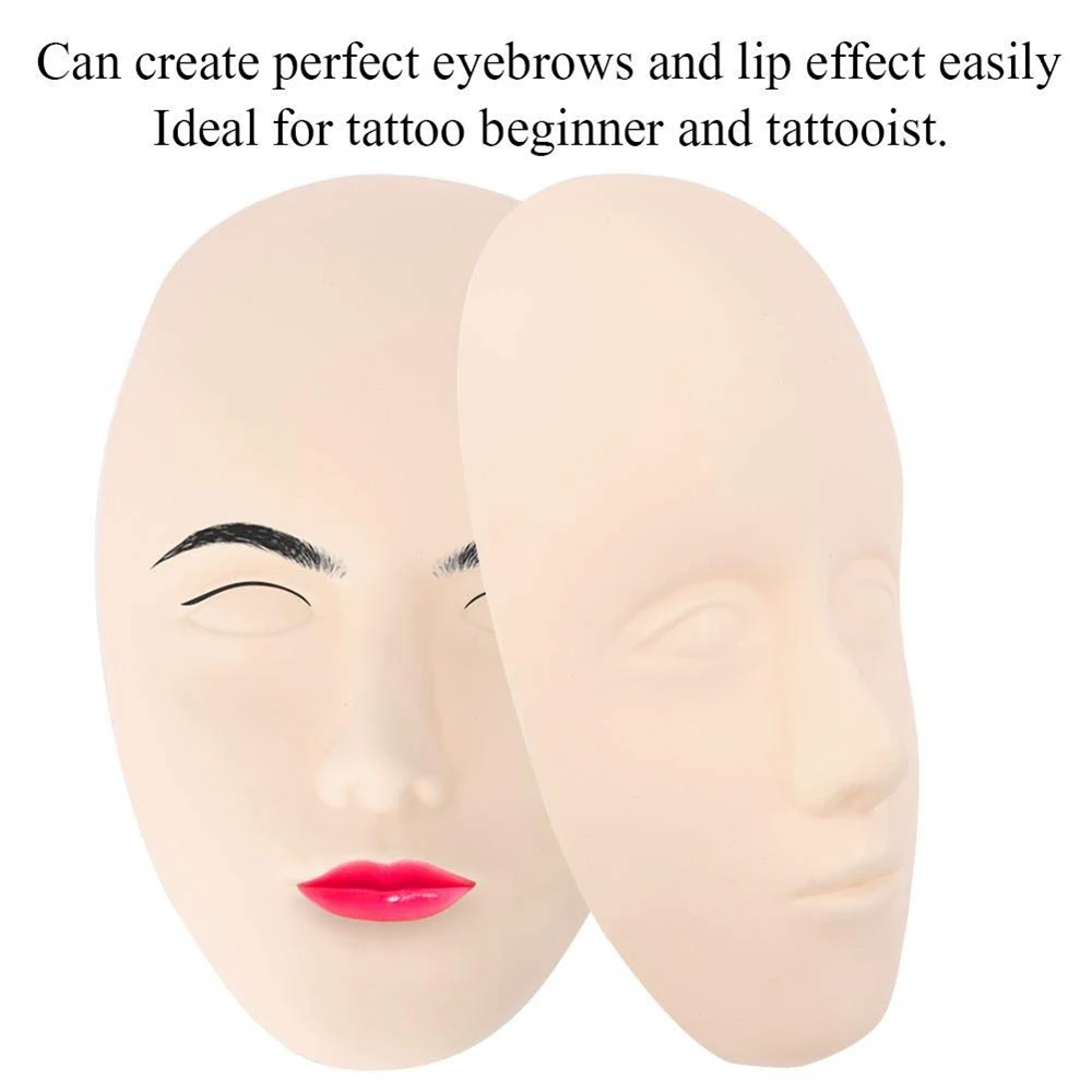 Силиконовый 3D манекен для практики татуировок голова перманентного макияжа
