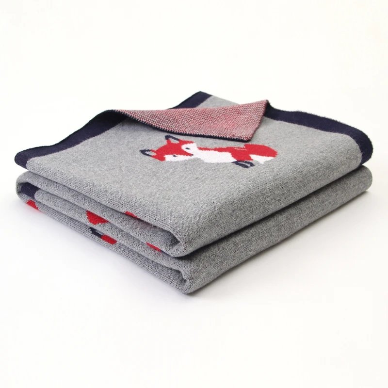 

Baby Blankets Soft Newborn Swaddle Wrap Knitted Toddler Crib Bedding Quilts 54DF