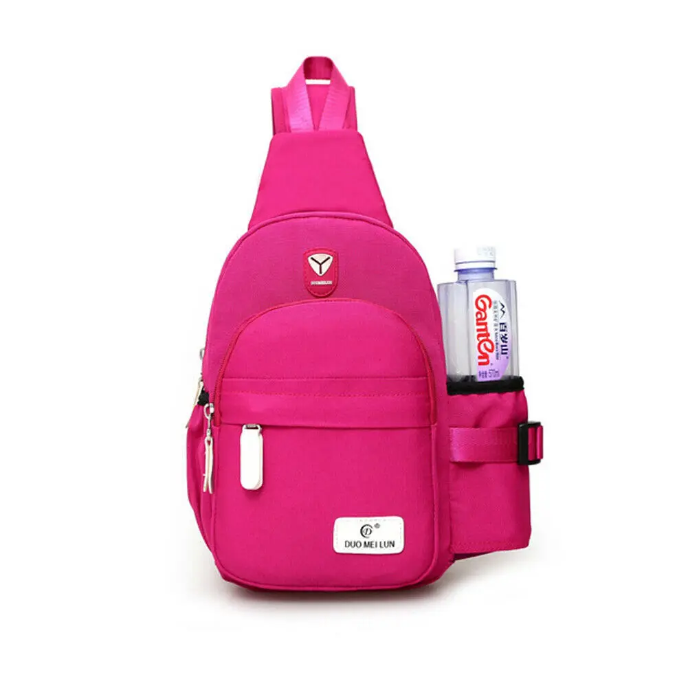 Новинка,, мужская и женская сумка для груди, сумка для путешествий, спортивная сумка на плечо, сумка через плечо, походная сумка с usb-чайником - Цвет: Rose