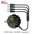 Цифровой вольтметр UD18 DC5.5 DC5525, амперметр, измеритель напряжения и тока, амперметр, детектор, usb-тестер зарядного устройства для ноутбука
