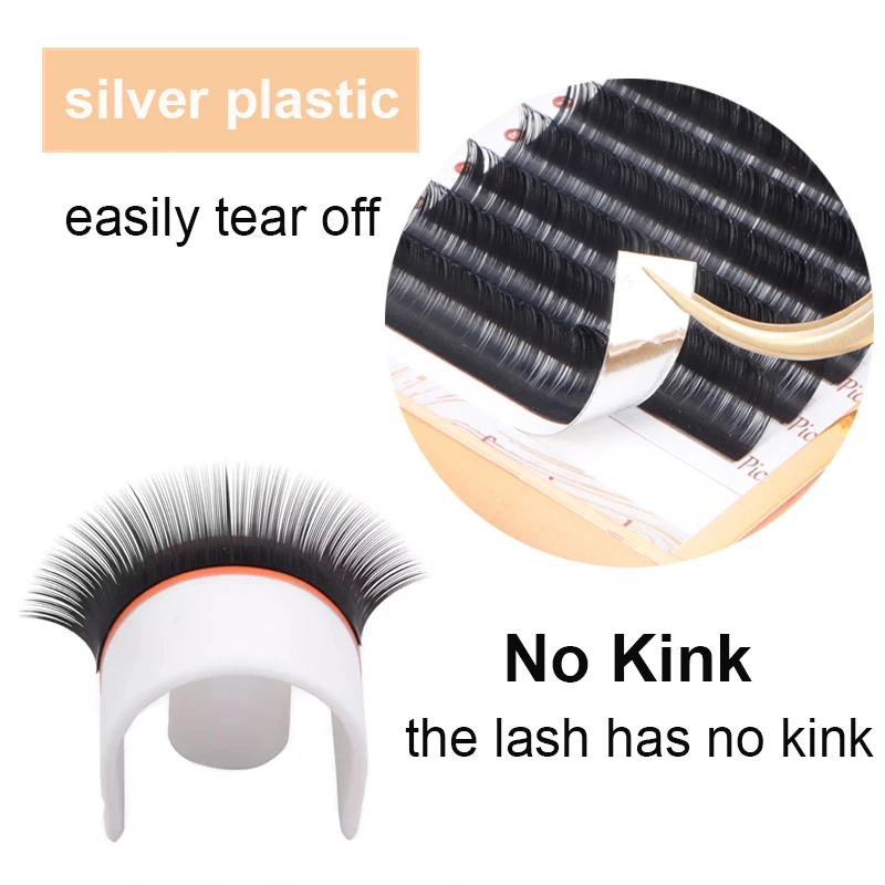 Korea Silk Mink Russian Volume Eyelash Extensions - Soft & Natural Handmade Individual Eye Lashes, 12 Lines per Tray. image 4