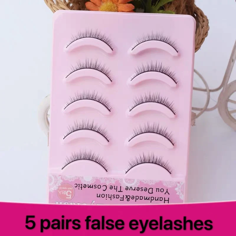 

5 Pairs Natural Fake Eyelashes Natural Long Daily Makeup Eyelashes Eye Lashes Girls Makeup Necessaries Wimper Extensiofor