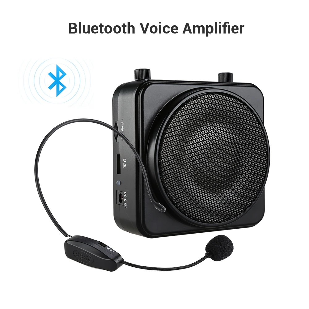 Aker MR2500W 22W Портативный беспроводной Bluetooth 2200mA усилитель голоса динамик гарнитура