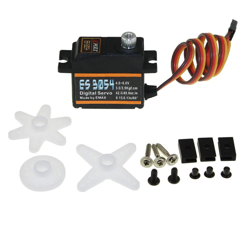 ES3054 17g 3 5 кг 0.13sec 23T Металлическая Шестерня цифровой сервопривод для Emax RC самолета