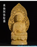 boxwood carving chinese style log buddha carving handicraft rulai home decoration 3 options