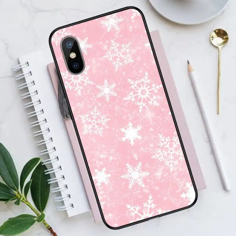 

Merry Christmas snowflake Phone Cases for iPhone 11 12 pro XS MAX 8 7 6 6S Plus X 5S SE 2020 XR Luxury brand shell funda coque