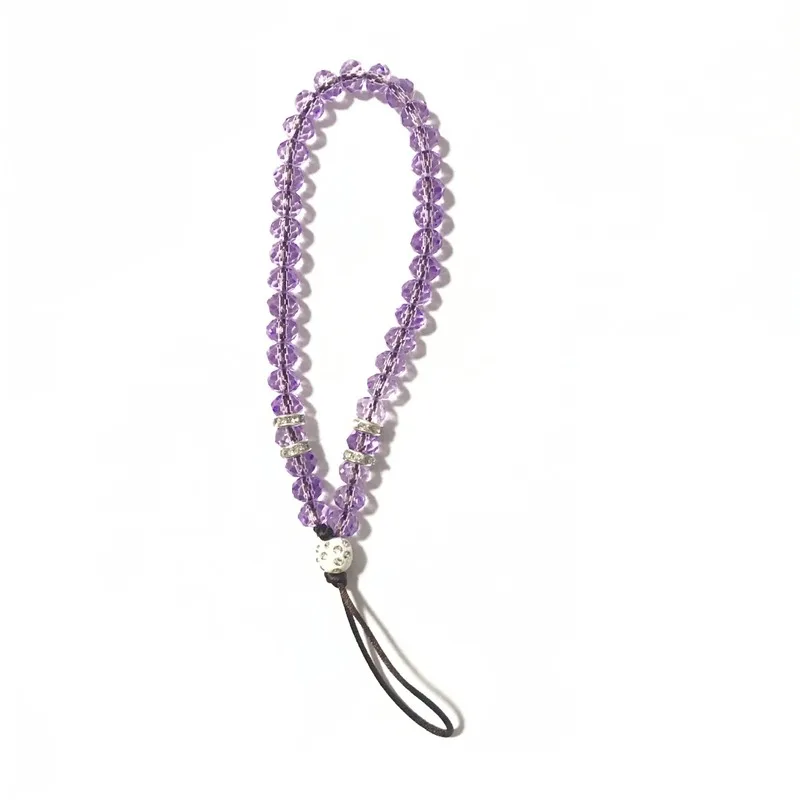 new 1pc luxury crystal mobile phone straps lanyards for keys bling diamond hand wrist strap rope cord holder lanyard for phones free global shipping