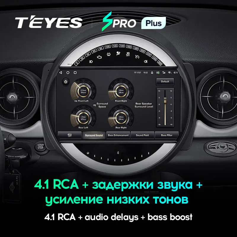 TEYES SPRO Plus Штатная магнитола For БМВ Мини BMW Mini 2007 - 2015 Android 10 до 8-ЯДЕР 4 + 64ГБ 32EQ DSP 2DIN