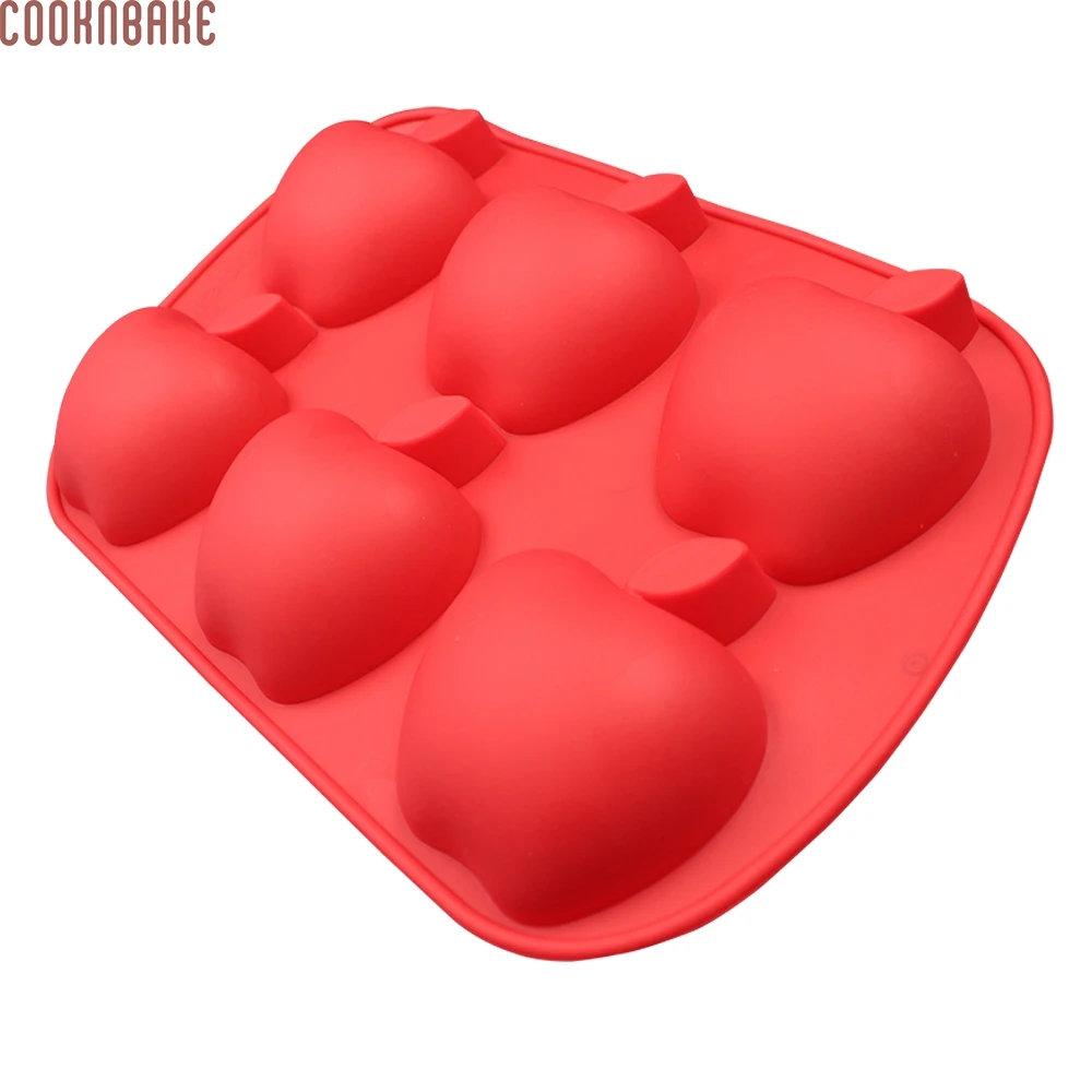 COOKNBAKE форма яблока силиконовая для выпечки пуддинг Шоколадное Желе Плесень 6
