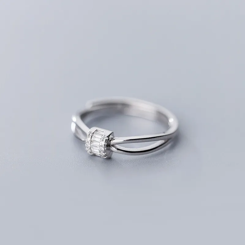 INZATT Настоящее серебро 925 проба кольцо с цирконом для модных женщин вечерние милые