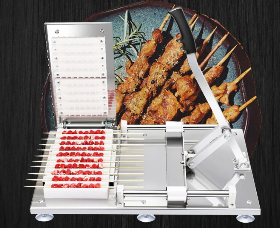 Ручная машина для приготовления мяса десять шпажек мяса/вертел satay machine|Шпажки| |