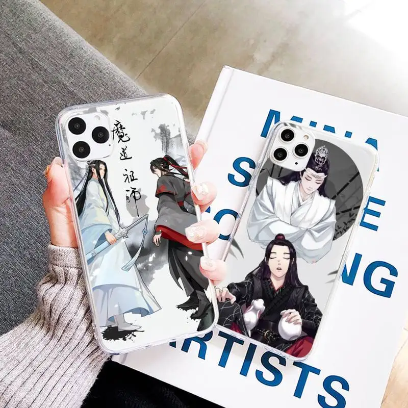 

Anime Mo Dao Zu Shi cute Phone Case Transparent for iPhone 7 8 11 12 13 mini pro X XS XR MAX Plus