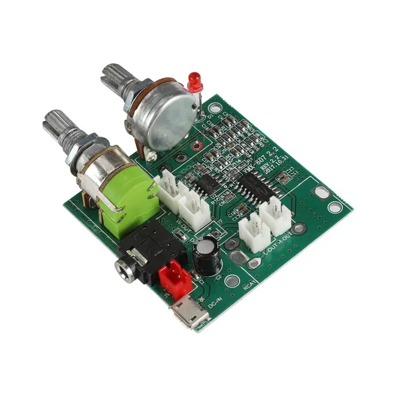 DC 5V 20W 2 1 канальный сабвуфер усилитель платы 3D объемный цифровой стерео AMP плата