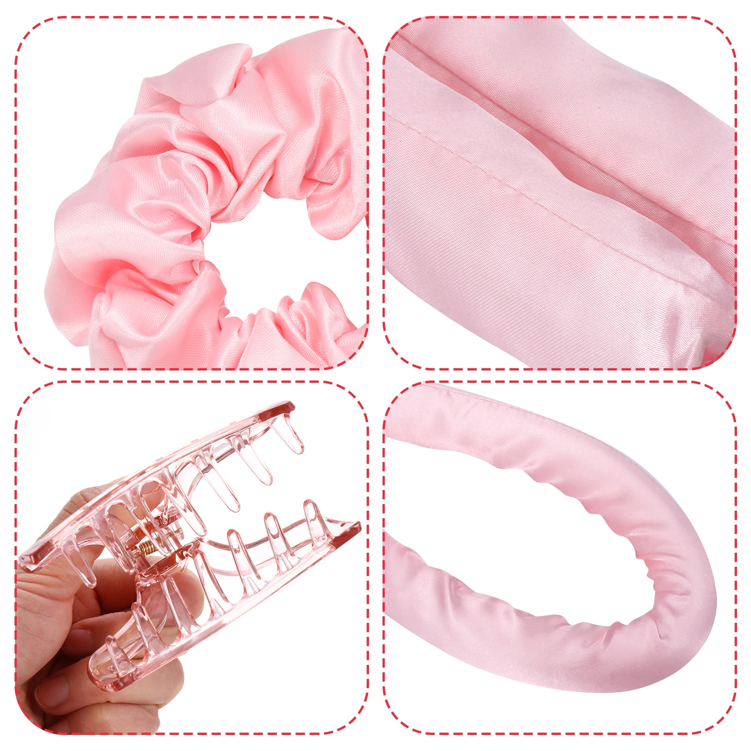 

Heatless Curling Rod Headbands Hair Roller Silk Curling Ribbon Silk Curling Ribbon Heatless Hair Curling Ribbon Make Hair Curler