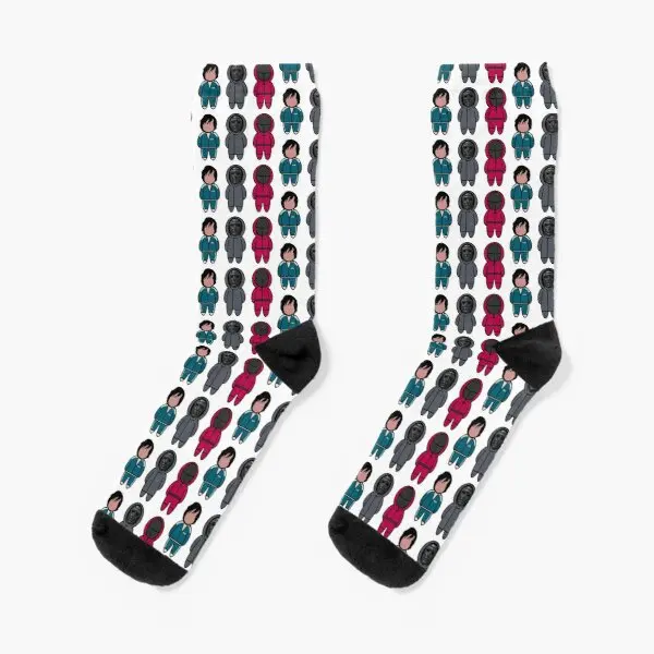 

Squid Game Crew Socks Winter Comfortable Women Short Autumn Cotton Mens Sports Unisex Funny Pattern Ladies Best Black Cartoon