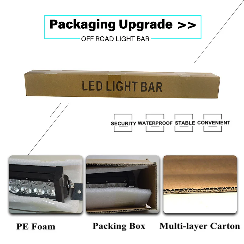 

22 32 42 50 52 inch Slim & Curved LED Light Bar Combo Driving LED Bar 4x4 Offroad Lamp For Car ATV Truck SUV Camper Van Tractor