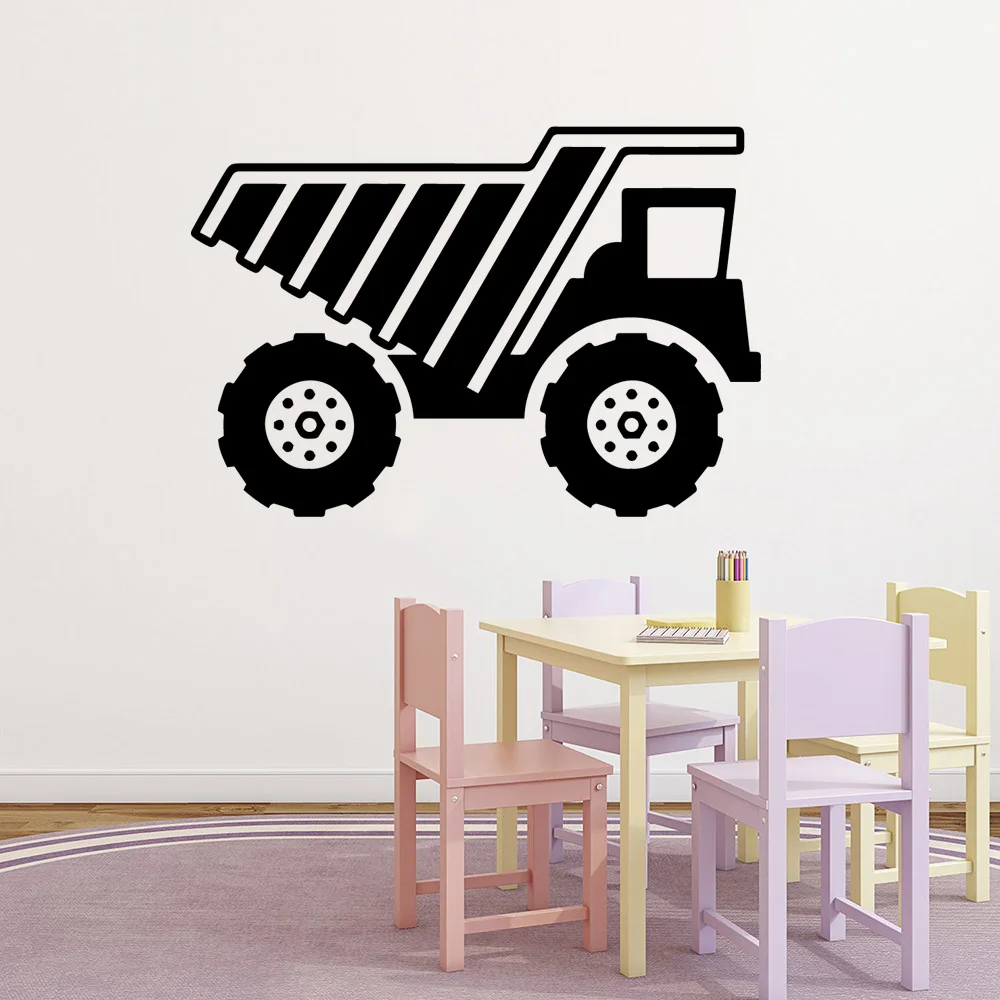 Резной грузовик домашние украшения ПВХ наклейка для гостиной спальни домашний